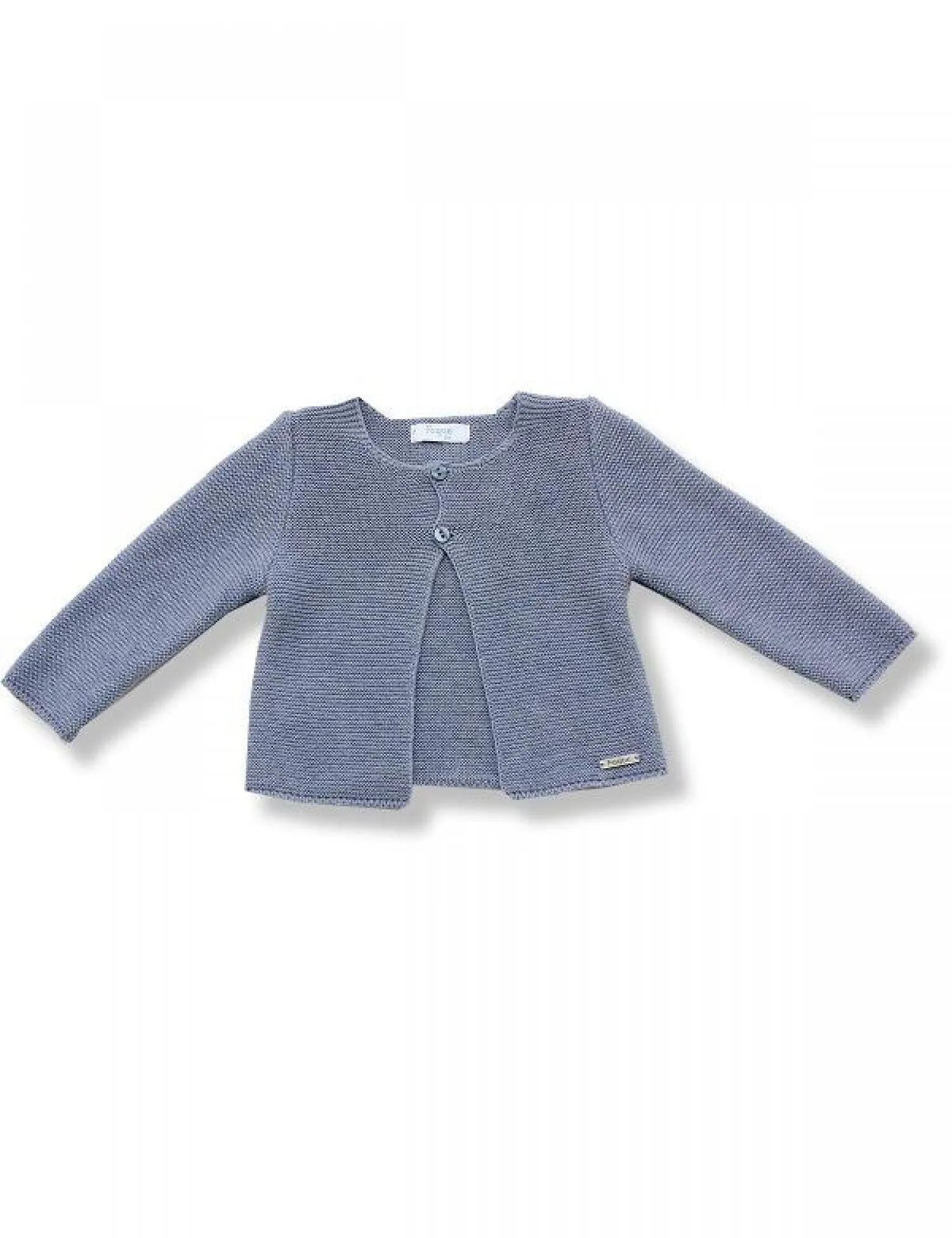 SUMMER KNITTED JACKET TWO COLORS. CORAL AND BLUE JEANS. MARK FOQUE. PV