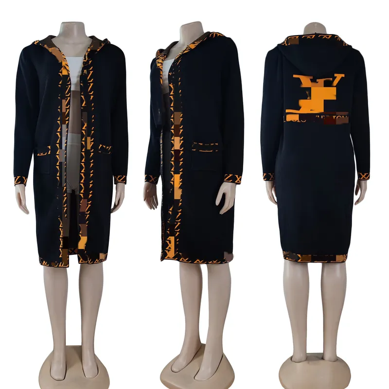 Sweaters de lana de diseñador Cardigan para mujer Cardigans largos casuales Abrigos de punto