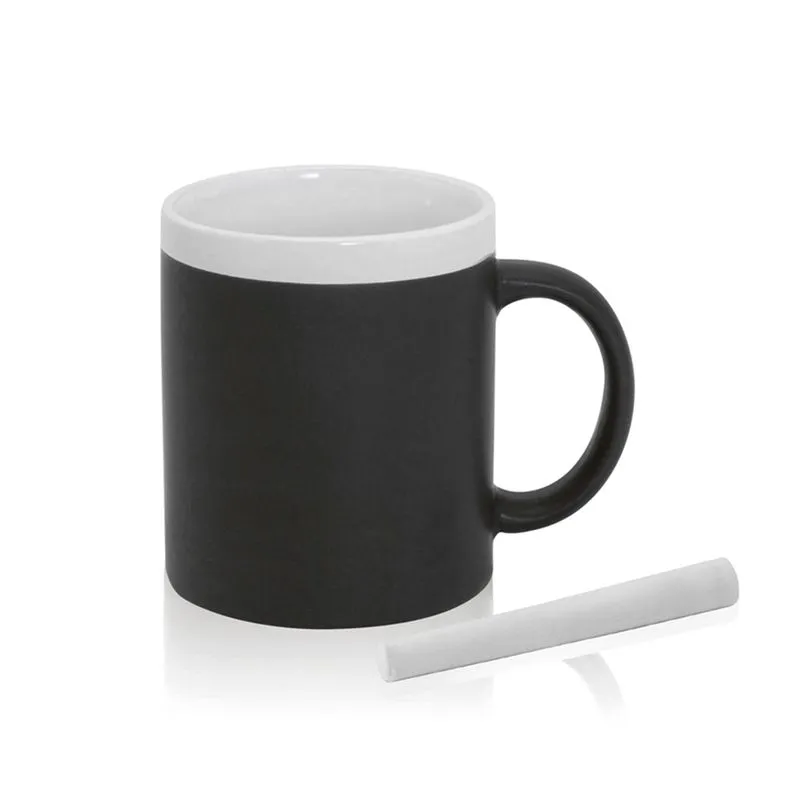 Taza Colorful 350 ml. Presentación Individual. Tiza Incluida