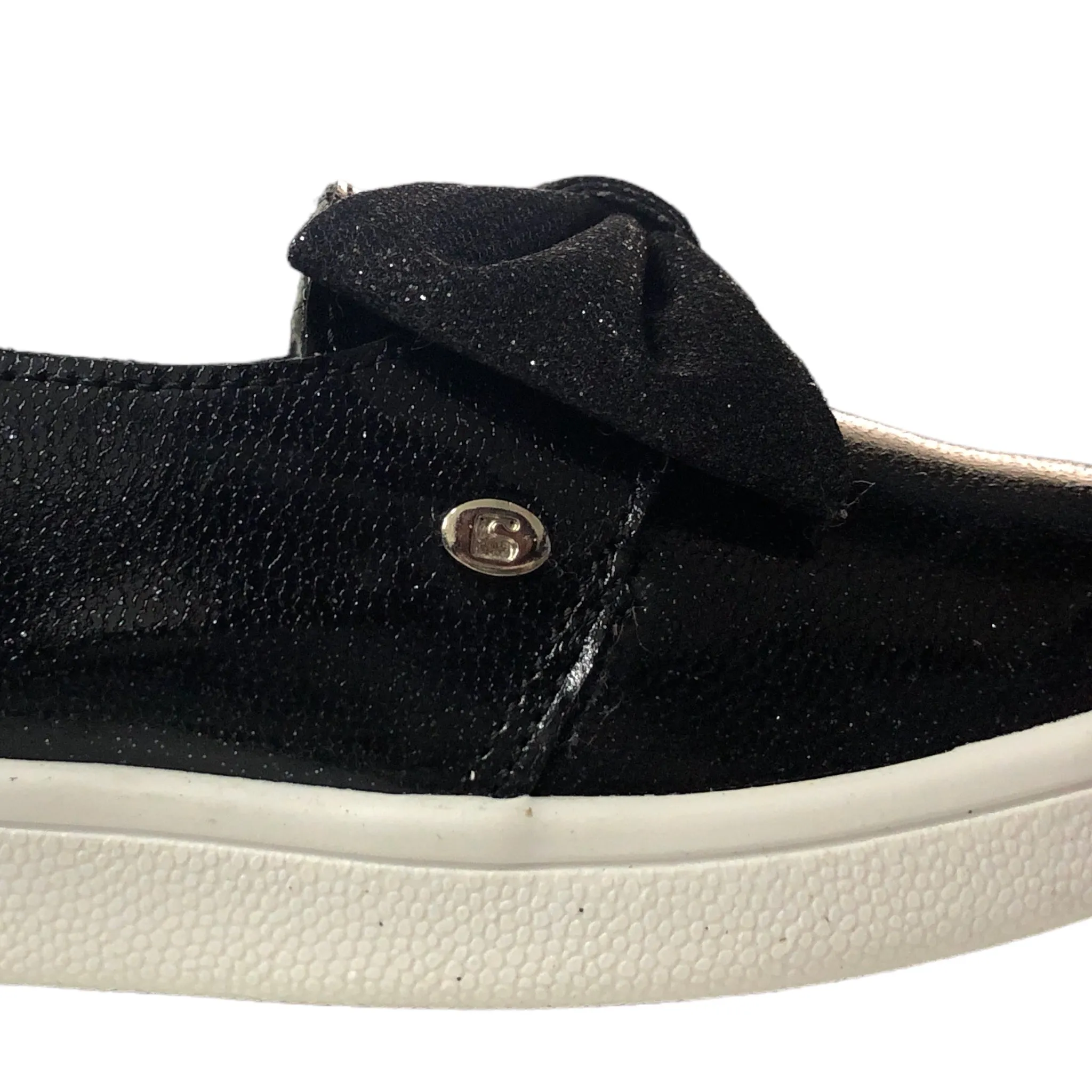 Tenis Con Moño Para Niña Color Negro Coqueta