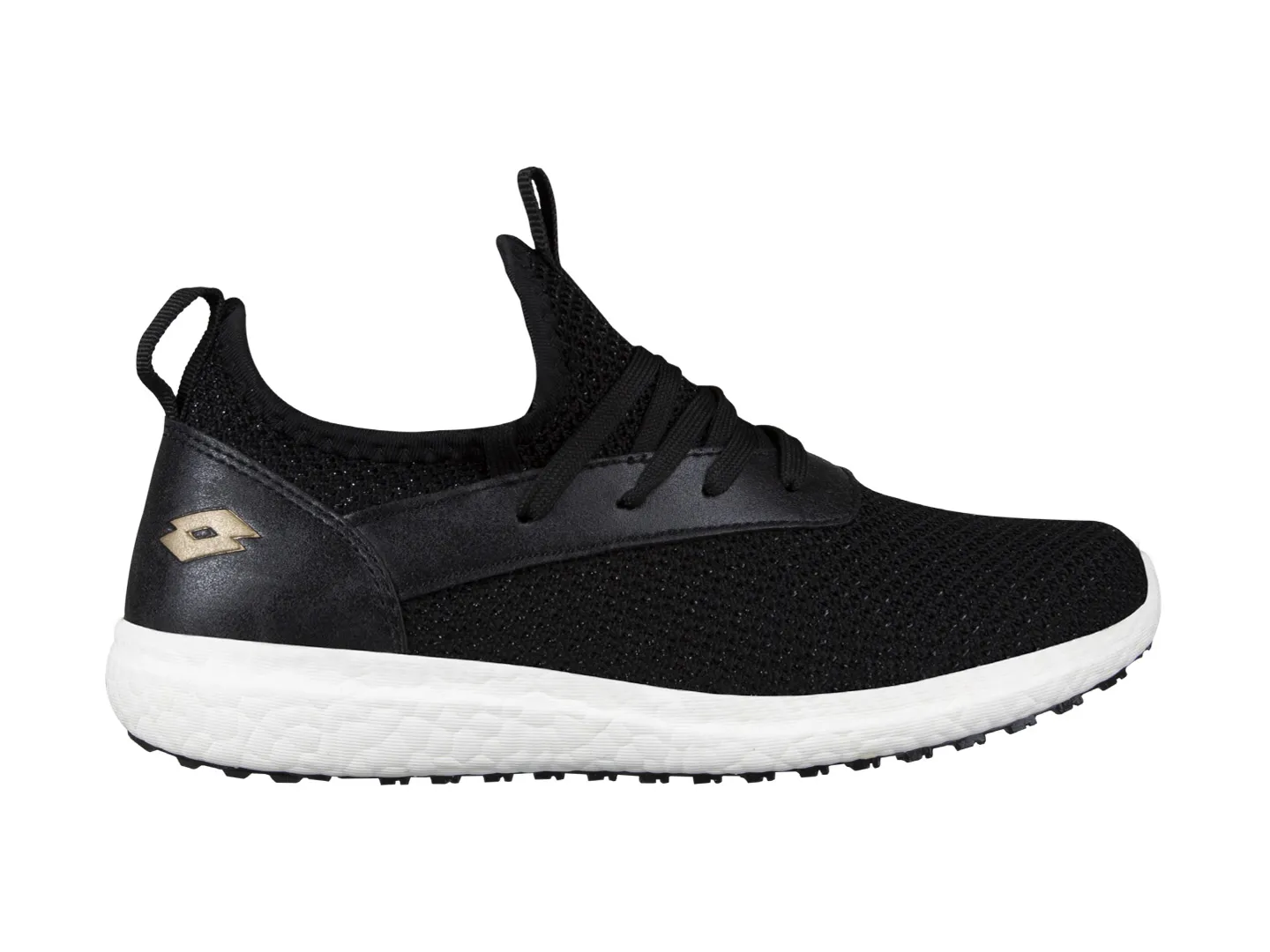 Tenis Lotto Bella  Negro Para Mujer