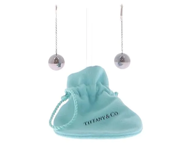 TIFFANY & CO Pendientes T.  metal Plata 