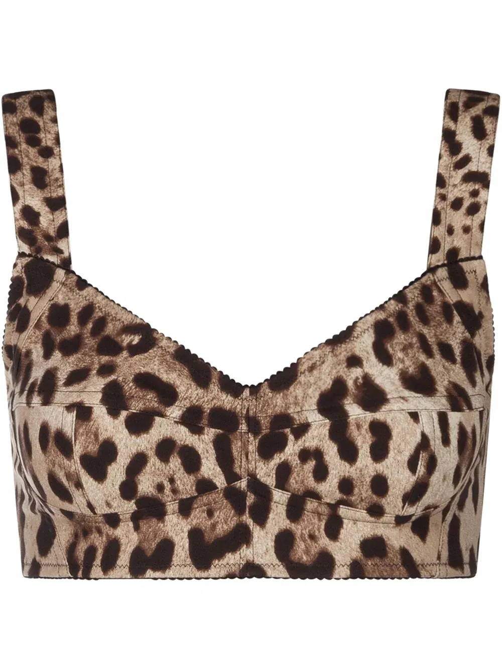 TOP CORSÉ DE CHARMEUSE ESTAMPADO LEOPARDO