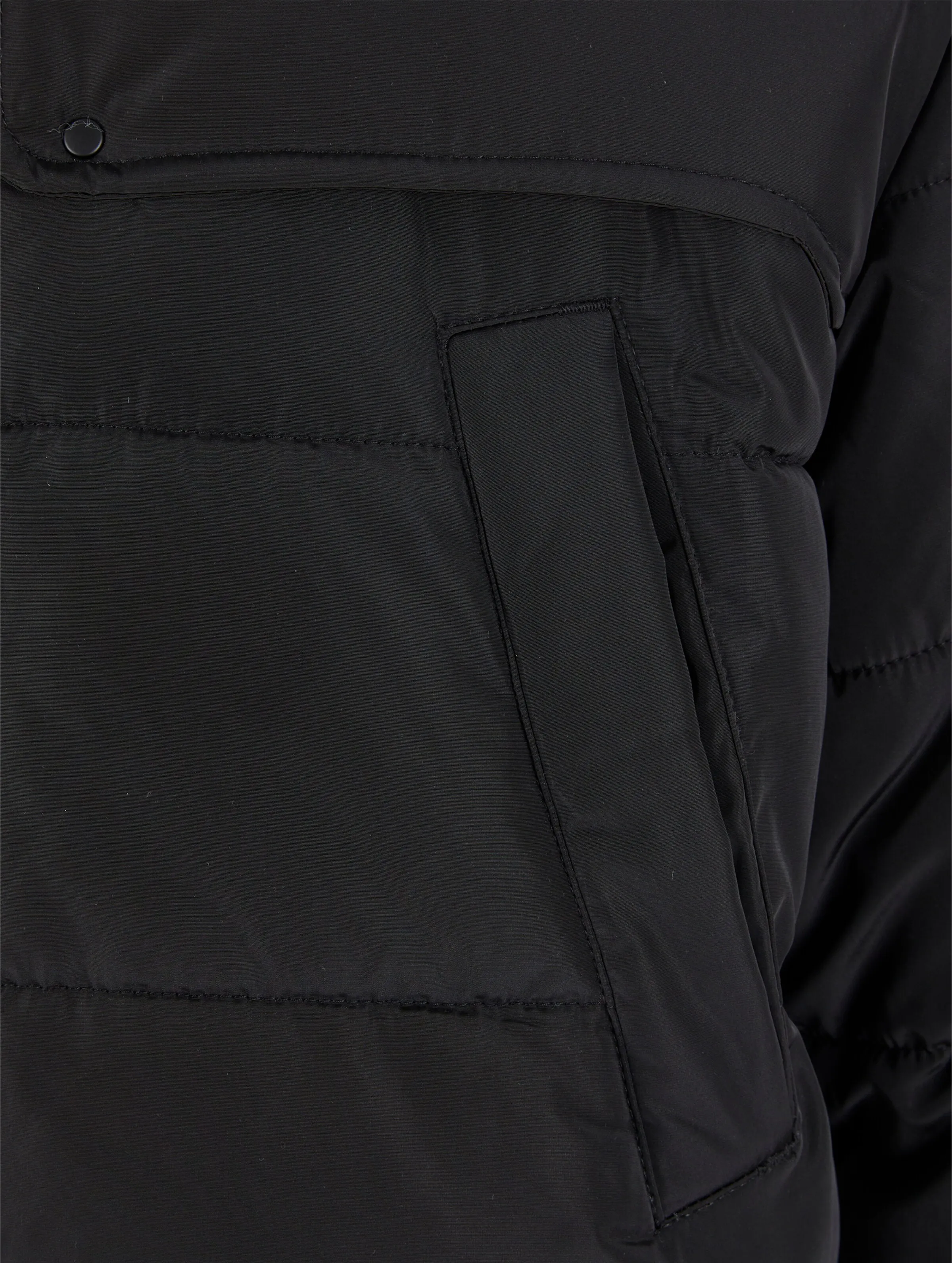 Urban Classics Urban Classics With Detachable Fur Collar Puffer Jackets