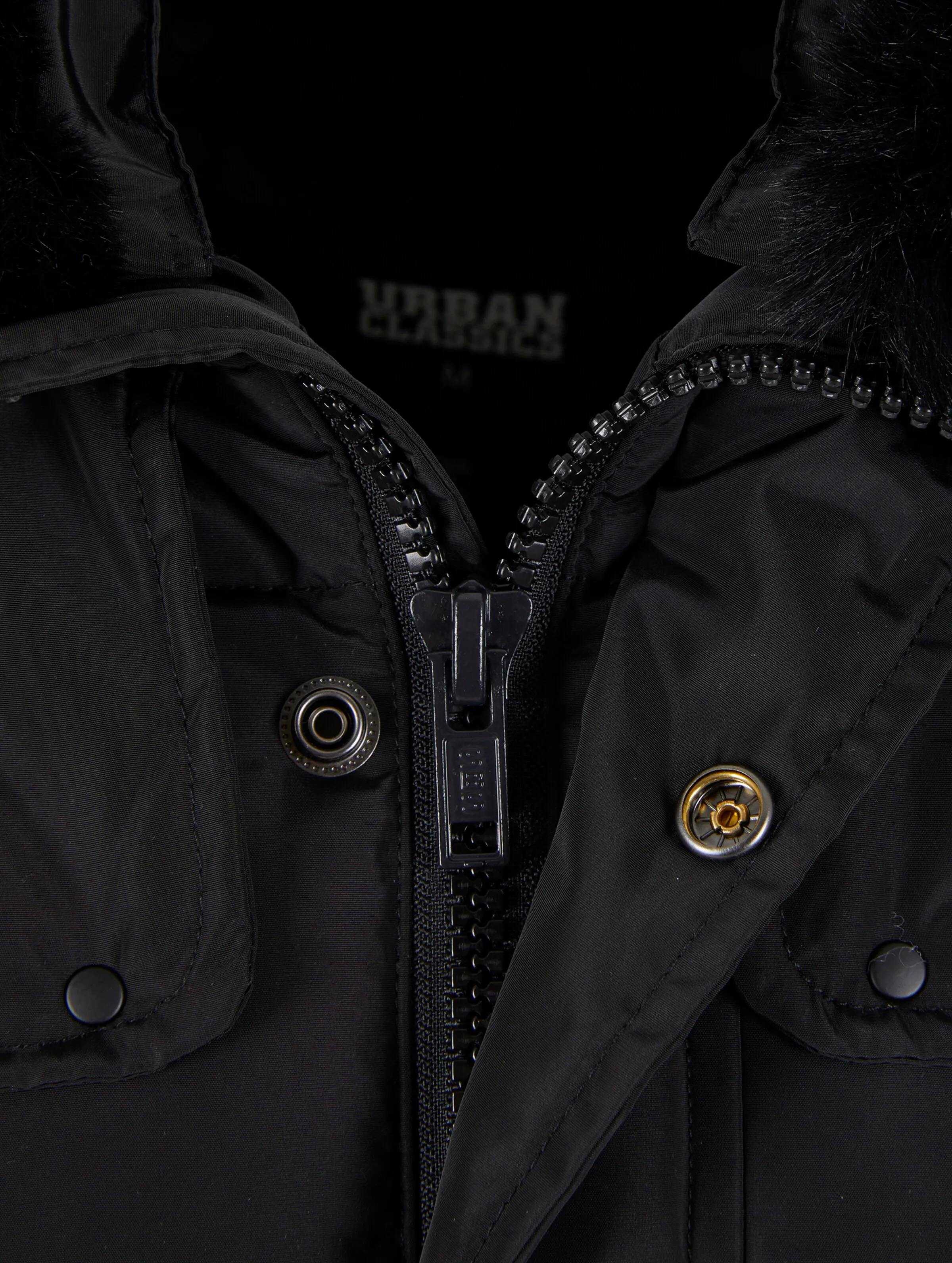 Urban Classics Urban Classics With Detachable Fur Collar Puffer Jackets