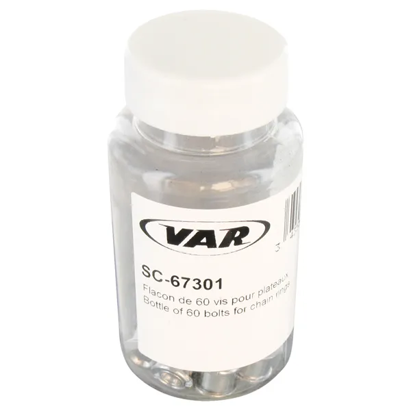 VAR TOOL BOTTLE OF 60 CHAINRINGS BOLTS