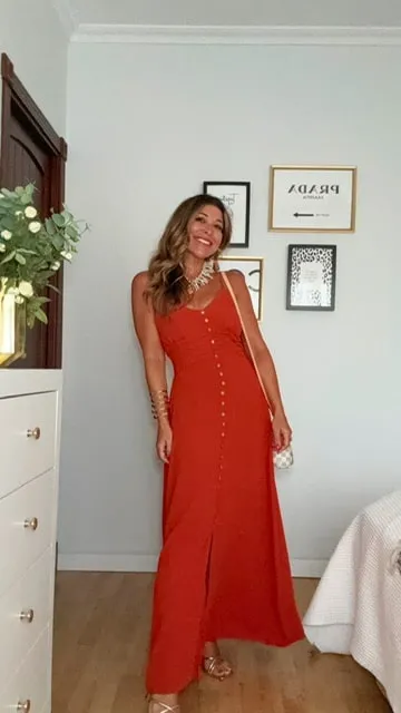 Vestido Edesia Teja