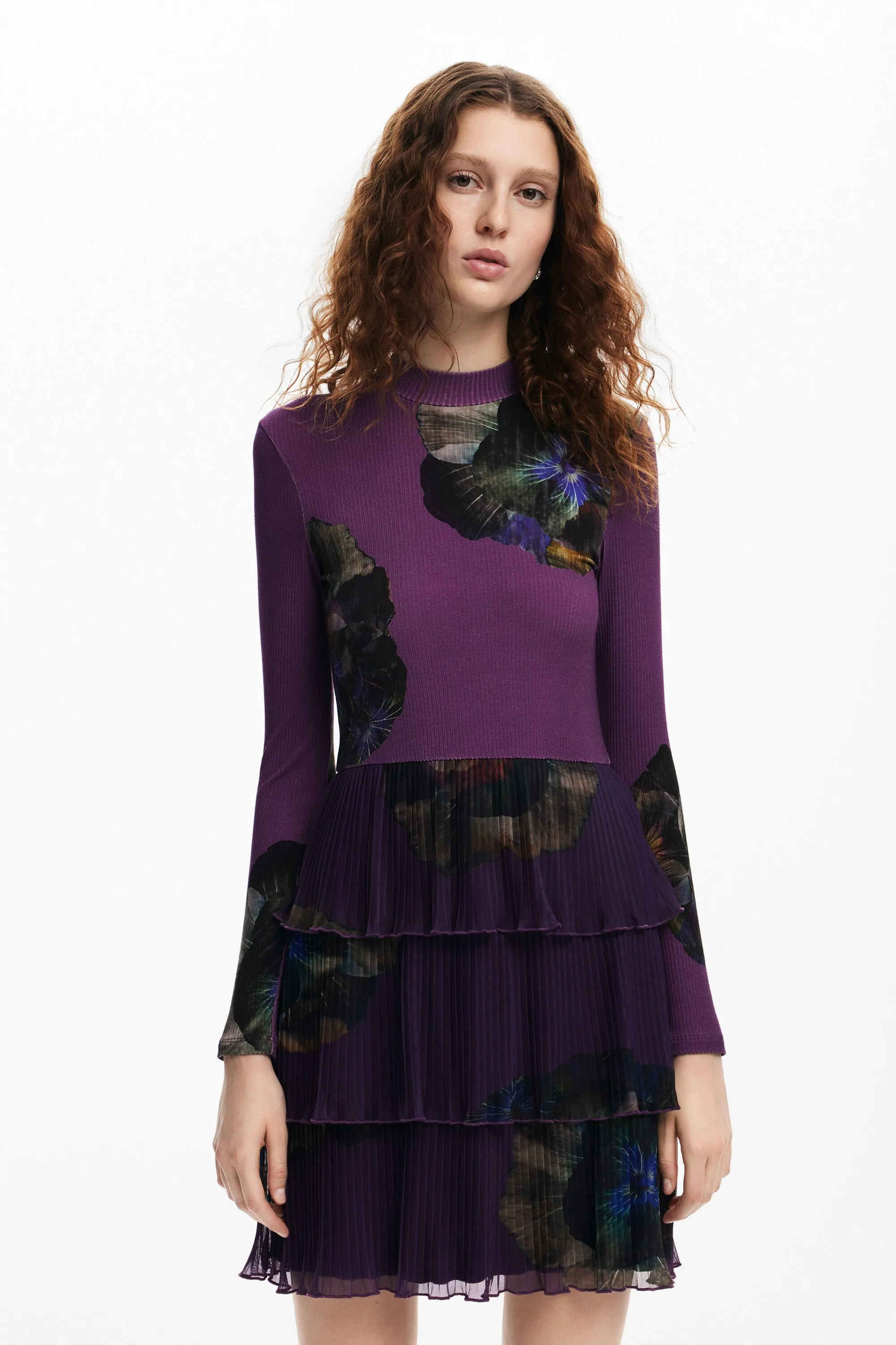 Vestido volantes flores