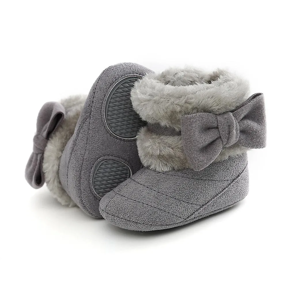 WINTER CHILDREN'S THICK NONSLIP WARM BOOTS (GREY, 13CM) 1 PIECES