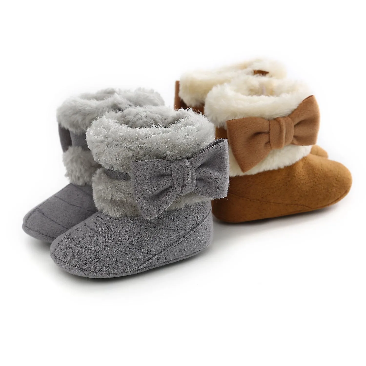 WINTER CHILDREN'S THICK NONSLIP WARM BOOTS (GREY, 13CM) 1 PIECES