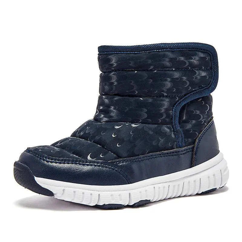 Winter children's waterproof snow boots (bleu royal, size 25) 1 pieces