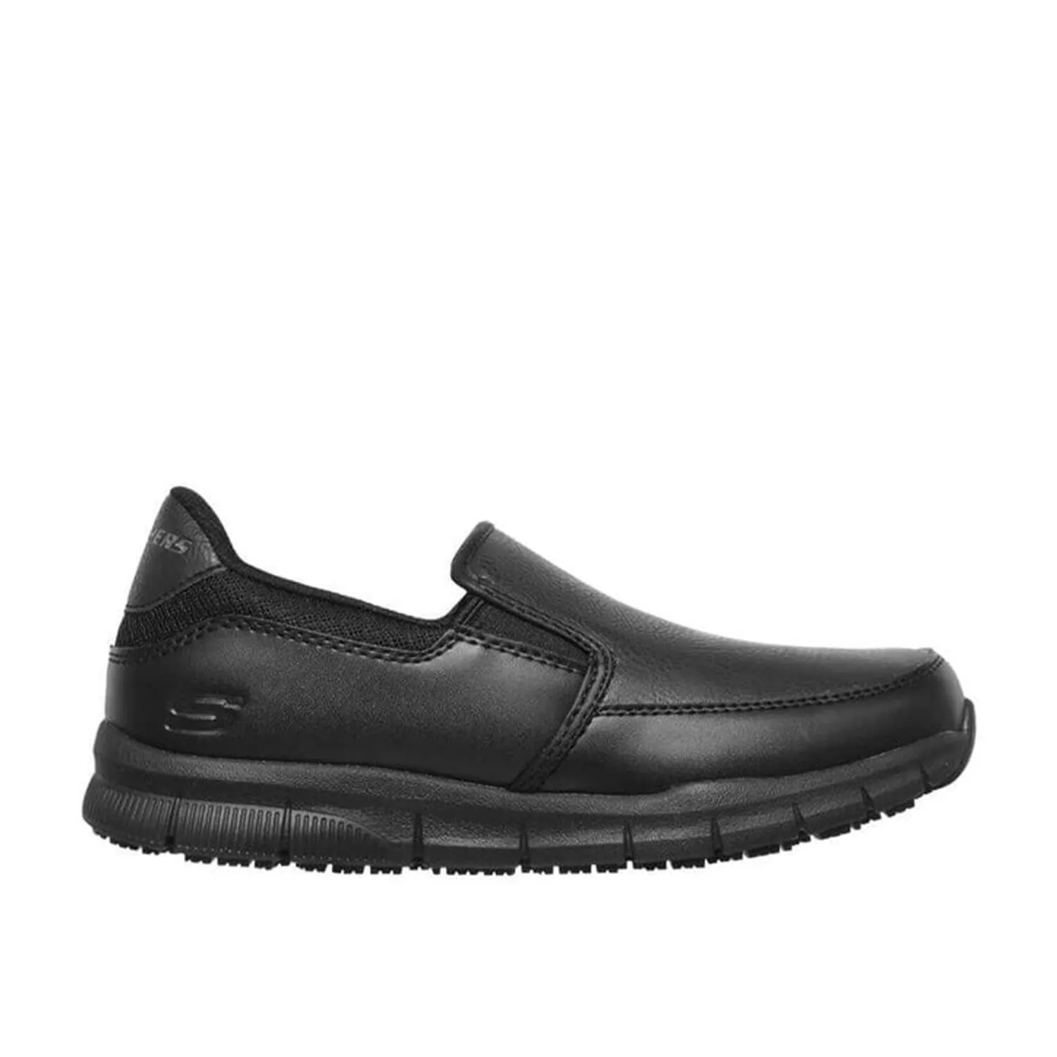 WOMEN'S NAMPA SLIPON ANNOD RELAXED FIT SLIP RESISTANT SHOE BLACK