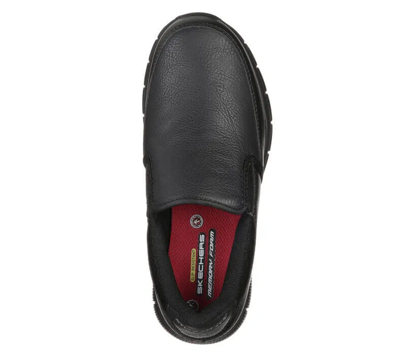 WOMEN'S NAMPA SLIPON ANNOD RELAXED FIT SLIP RESISTANT SHOE BLACK