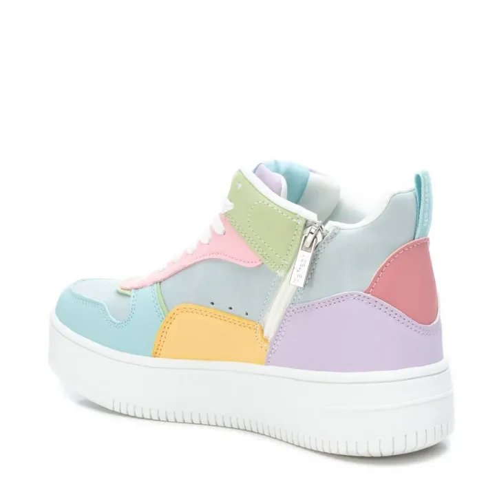 Zapatillas altas Refresh 170476 multicolor con plataforma y cremallera lateral