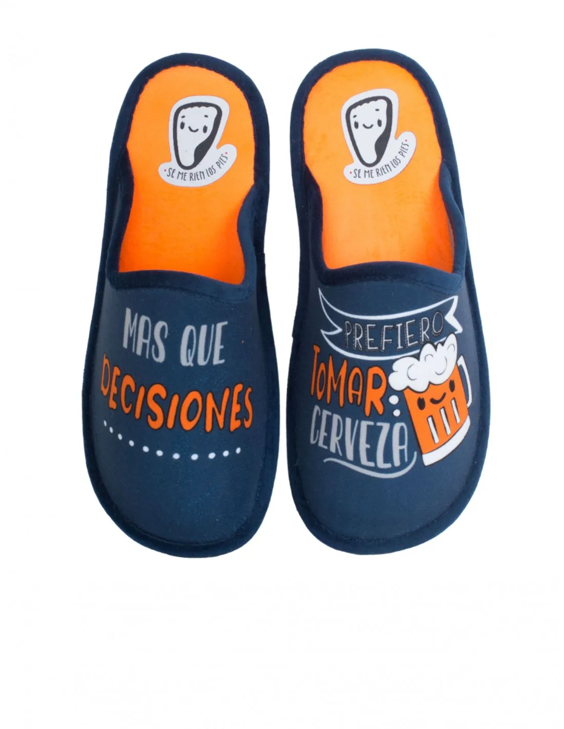 Zapatillas Casa Frase Cerveza SE ME RÍEN LOS PIES