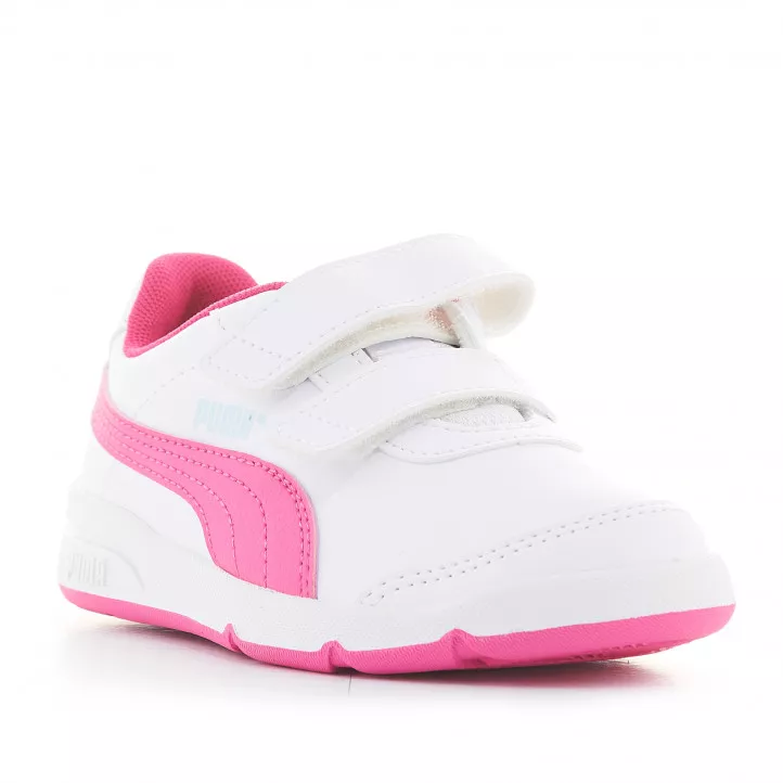 Zapatillas deporte Puma Stepfleex 2 blancas y rosas